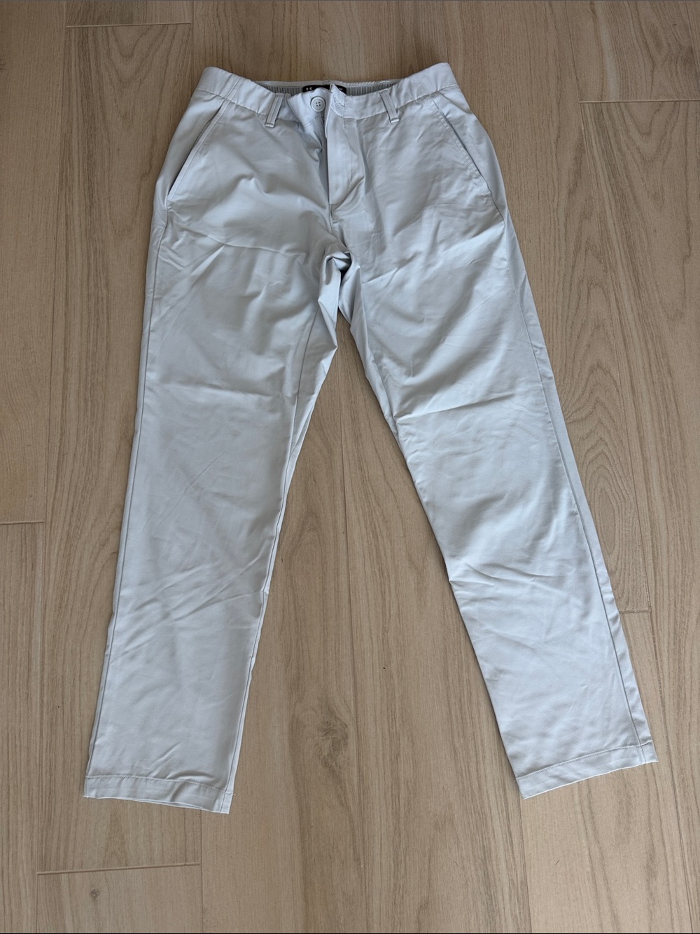 Men's UnderArmour Heat Gear Pants in Light Gray Size 34/32